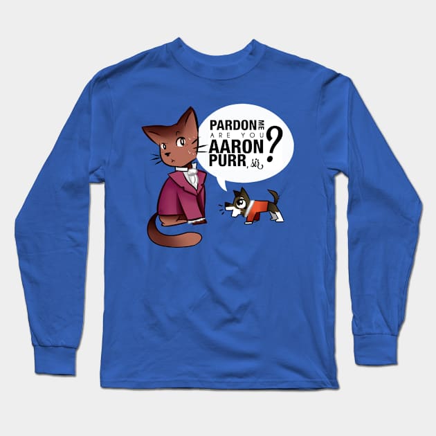 Are you Aaron Purr? Long Sleeve T-Shirt by JenChibi